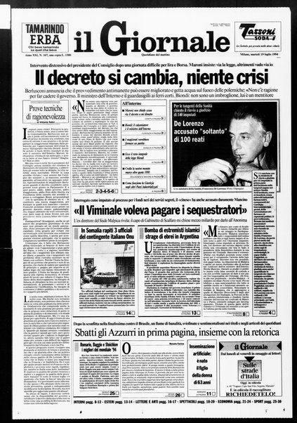 Il giornale : quotidiano del mattino